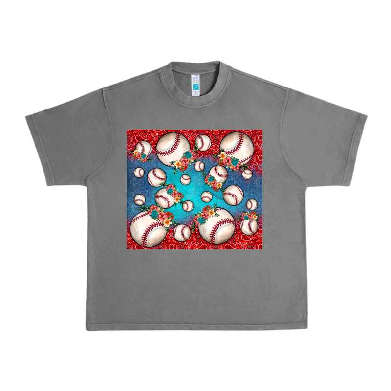 Baseball Paisley And Jean Pattern Urban Heavy Tee by JahusDesignShop | Teevron
