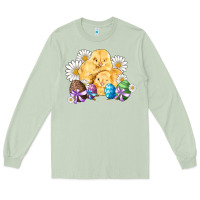 Matcha chicks eggs daisy easter Long Sleeve Tee - Artiststas