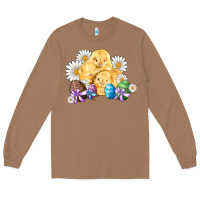 Toasted Coconut chicks eggs daisy easter Long Sleeve Tee - Artiststas