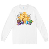 White chicks eggs daisy easter Long Sleeve Tee - Artiststas
