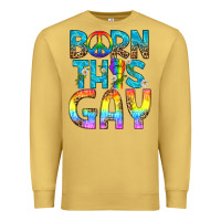 Antique Gold Western Born This Gay Premium Sweatshirt - BundleAndBundleShop