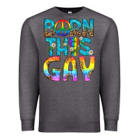 Charcoal Heather Western Born This Gay Premium Sweatshirt - BundleAndBundleShop