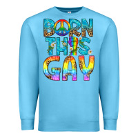 Ocean Blue Western Born This Gay Premium Sweatshirt - BundleAndBundleShop