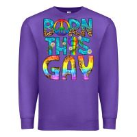 Purple Western Born This Gay Premium Sweatshirt - BundleAndBundleShop