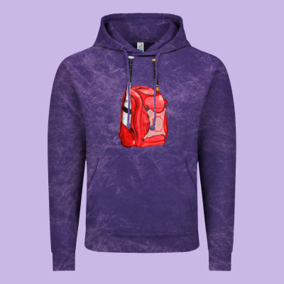 Red Bat Backpack Fa Element Vintage Hoodie Designed By Fadigitalartstudio