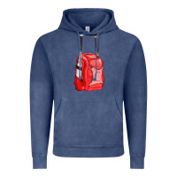 Vintage Denim red bat backpack fa element Vintage Hoodie - FaDigitalArtStudio