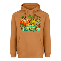 Meerkat thankful pumpkins with glitter Heavyweight Hoodie - MaliasSmallBusiness