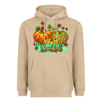 Mushroom thankful pumpkins with glitter Heavyweight Hoodie - MaliasSmallBusiness