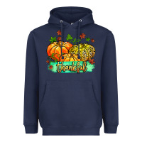 Navy thankful pumpkins with glitter Heavyweight Hoodie - MaliasSmallBusiness