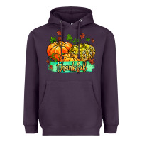 Plum thankful pumpkins with glitter Heavyweight Hoodie - MaliasSmallBusiness