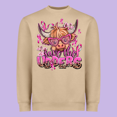 Save The Udders Heavyweight Sweatshirt Designed By Adodesignshop