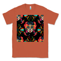 Copper sugar skull seamless pattern Classic Tee - BundleAndBundleShop