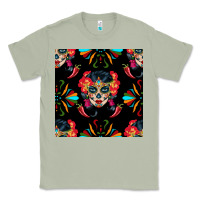 Matcha sugar skull seamless pattern Classic Tee - BundleAndBundleShop