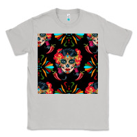 Moon Dust sugar skull seamless pattern Classic Tee - BundleAndBundleShop