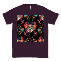 Plum sugar skull seamless pattern Classic Tee - BundleAndBundleShop