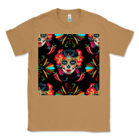 Toasted Coconut sugar skull seamless pattern Classic Tee - BundleAndBundleShop