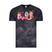 Cloud Black valentines day coffee cup Vintage Tee - AdoDesignShop