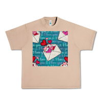 Burro valentines day envelope with hearts Urban Heavy Tee - BundleAndBundleShop