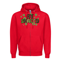 Red fit shaced Zipper Hoodie - MaliasSmallBusiness