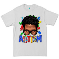 Dove Grey autism afro man Premium Tee - texasbilliewilder