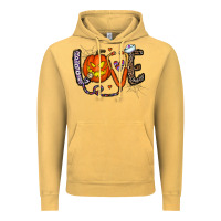 Vintage Mustard love halloween Vintage Hoodie - CowhideDigitalArt