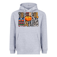 Heather Grey Thankful Mama Heavyweight Hoodie - MaliasSmallBusiness