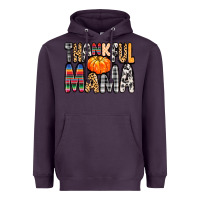 Plum Thankful Mama Heavyweight Hoodie - MaliasSmallBusiness