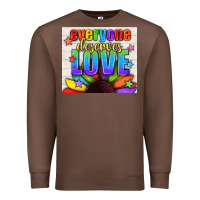 Chestnut Everyone Deserves Love Pride LGBTQ+ Tumbler Premium Sweatshirt - BundleAndBundleShop