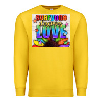 Lemon Everyone Deserves Love Pride LGBTQ+ Tumbler Premium Sweatshirt - BundleAndBundleShop