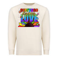 Sandshell Everyone Deserves Love Pride LGBTQ+ Tumbler Premium Sweatshirt - BundleAndBundleShop