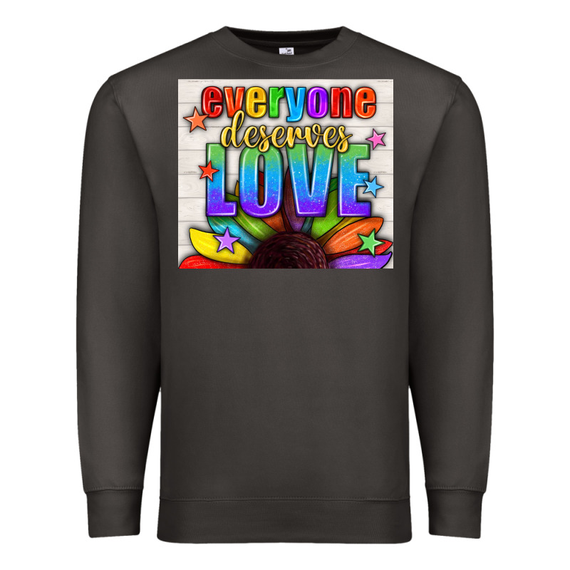 Everyone Deserves Love Pride Lgbtq+ Tumbler Premium Sweatshirt by BundleAndBundleShop | Teevron