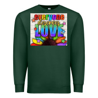 Sports Green Everyone Deserves Love Pride LGBTQ+ Tumbler Premium Sweatshirt - BundleAndBundleShop