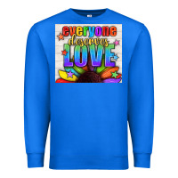 True Royal Everyone Deserves Love Pride LGBTQ+ Tumbler Premium Sweatshirt - BundleAndBundleShop