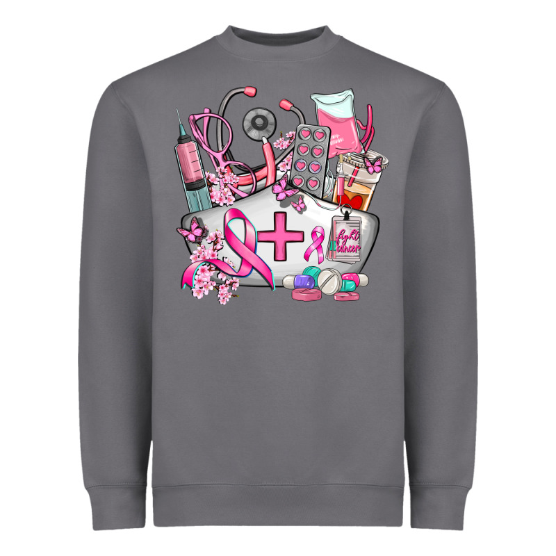 Nurse  And Cancer Heavyweight Sweatshirt by AdoDesignShop | Teevron