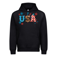 Black USA 4th of july Urban Hoodie - HowdyJamesFarm