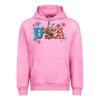 Fuchsia Pink USA 4th of july Urban Hoodie - HowdyJamesFarm