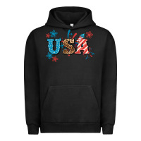 Pigment Black USA 4th of july Urban Hoodie - HowdyJamesFarm