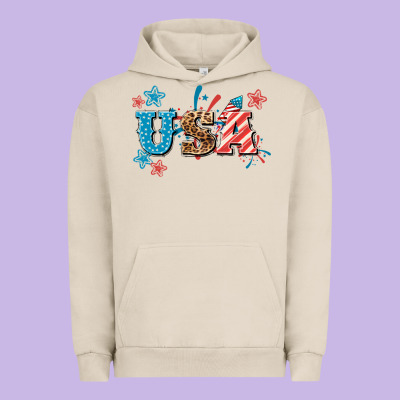 Usa 4th Of July Urban Hoodie Designed By Howdyjamesfarm
