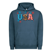 Pigment Midnight Navy USA 4th of july Urban Hoodie - HowdyJamesFarm