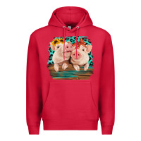 Cardinal Cute Couple Pigs Premium Hoodie - Bettercallsaul