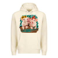 Sandshell Cute Couple Pigs Premium Hoodie - Bettercallsaul