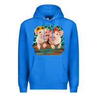 True Royal Cute Couple Pigs Premium Hoodie - Bettercallsaul