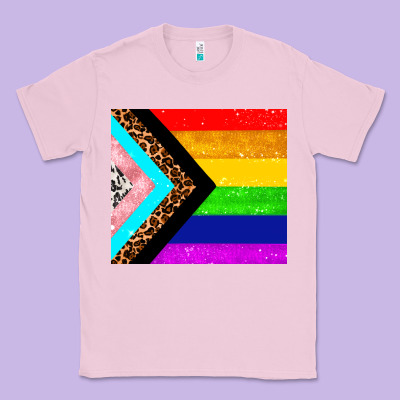 Pride Flag Classic Tee Designed By Adodesignshop