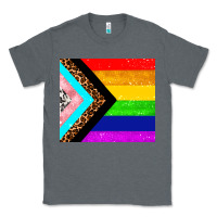 Charcoal Heather pride flag Classic Tee - AdoDesignShop