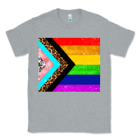 Heather Grey pride flag Classic Tee - AdoDesignShop