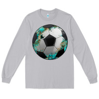 Moon Dust western sport soccer camouflage turquoise pattern Long Sleeve Tee - Artiststas