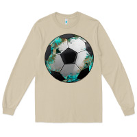 Mushroom western sport soccer camouflage turquoise pattern Long Sleeve Tee - Artiststas