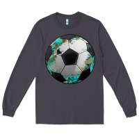 Smoke western sport soccer camouflage turquoise pattern Long Sleeve Tee - Artiststas