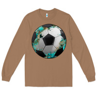 Toasted Coconut western sport soccer camouflage turquoise pattern Long Sleeve Tee - Artiststas