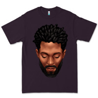 Plum bearded black man portrait Premium Tee - texasbilliewilder